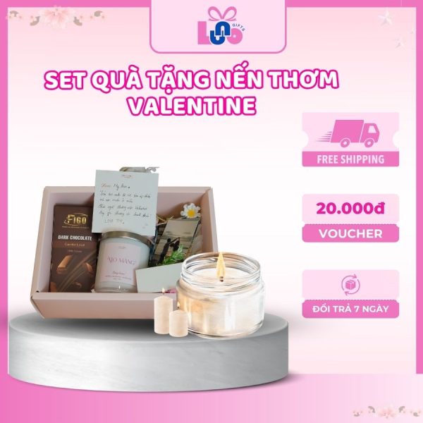 Set quà Tặng Nến Thơm Valentine